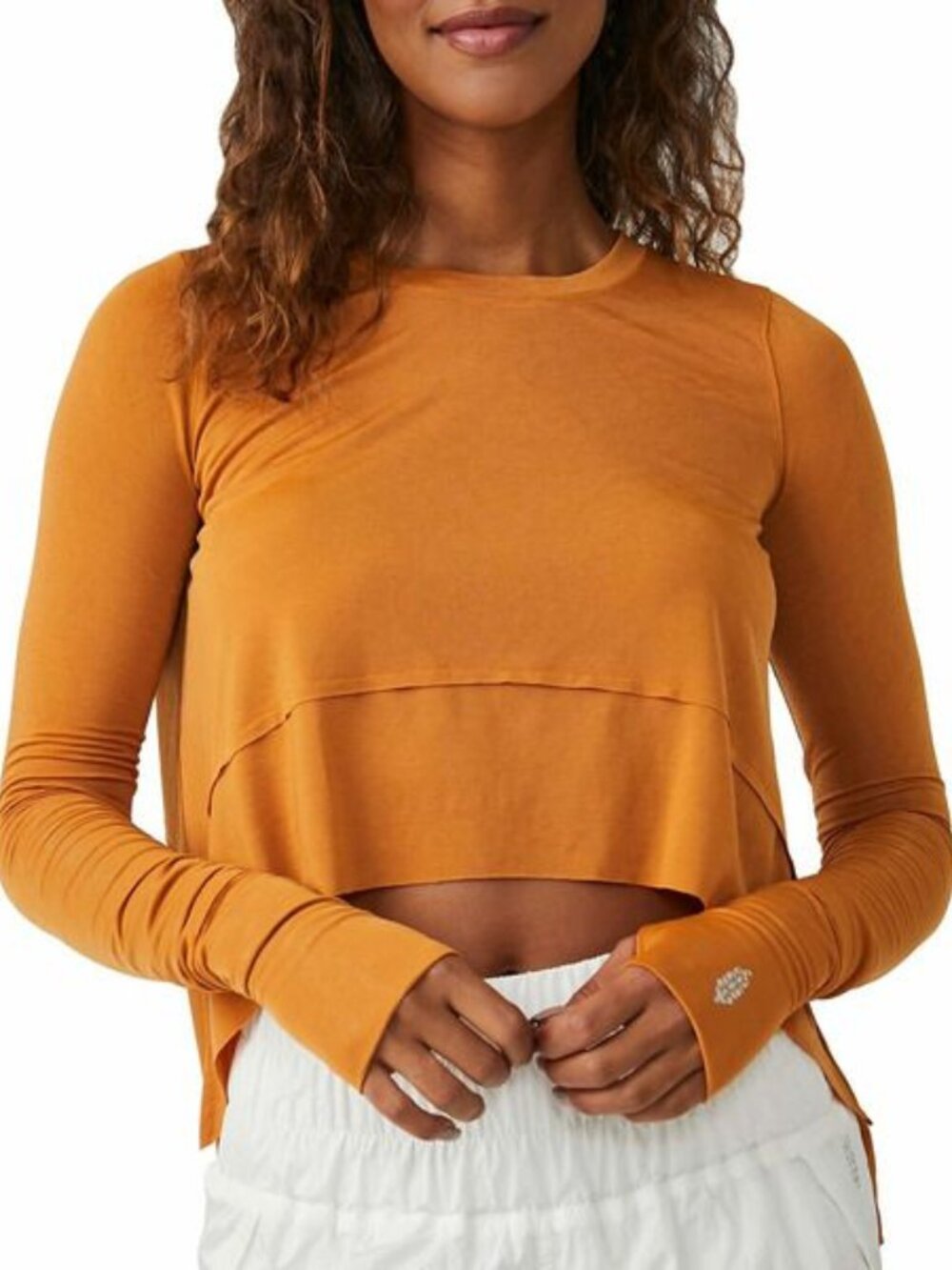 FP Movement Women's Tempo Long-Sleeve Tee - Russet Orange XS NWT